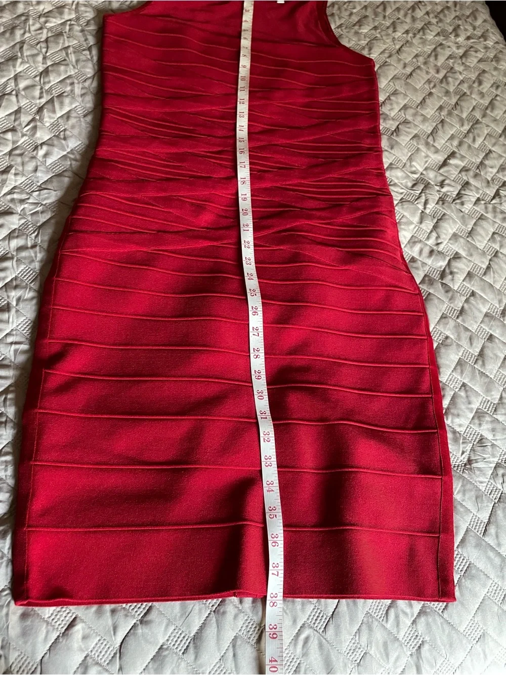 Dress the Population Red Sleeveless Bodycon Dress